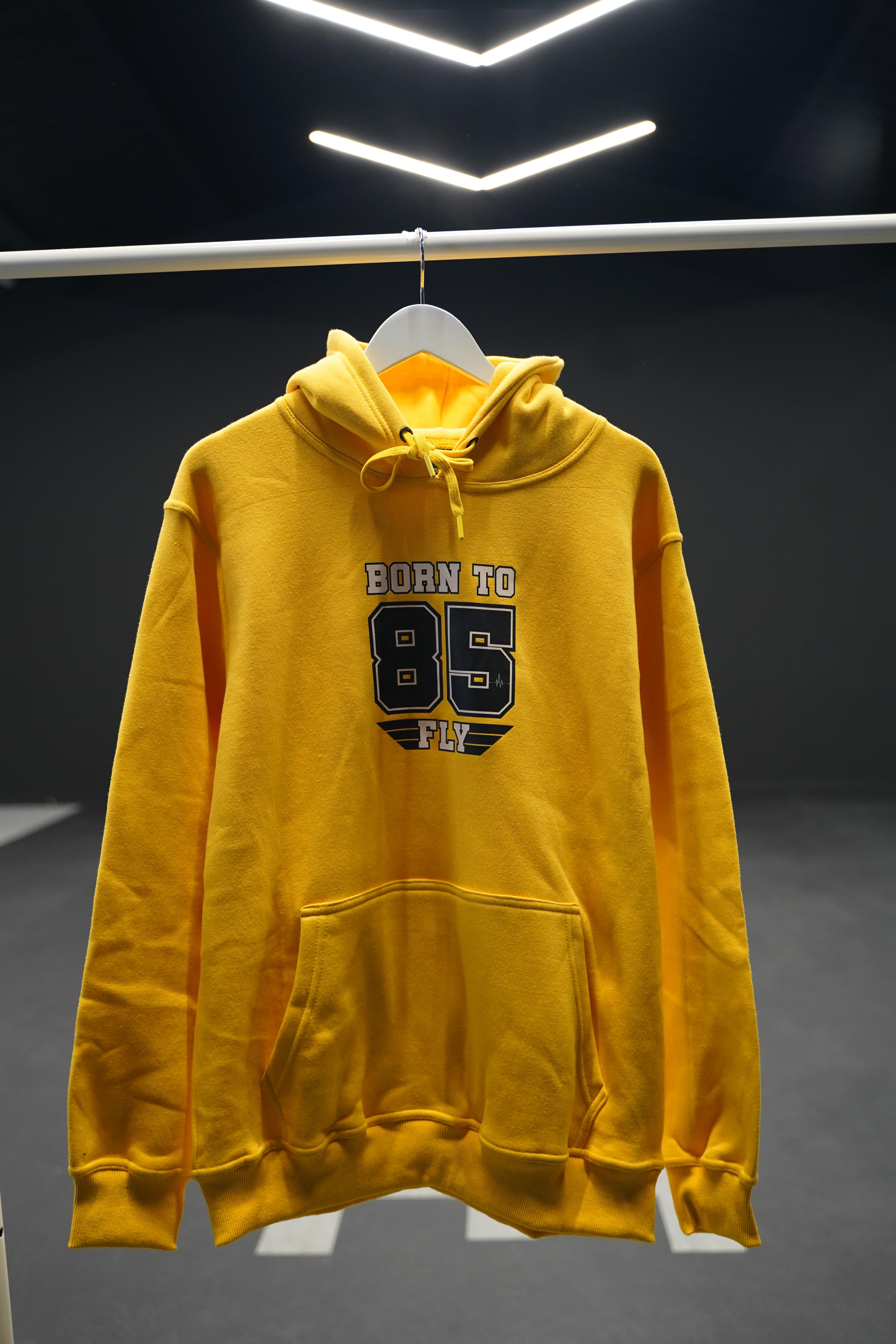 Oversized hoodie yellow on sale
