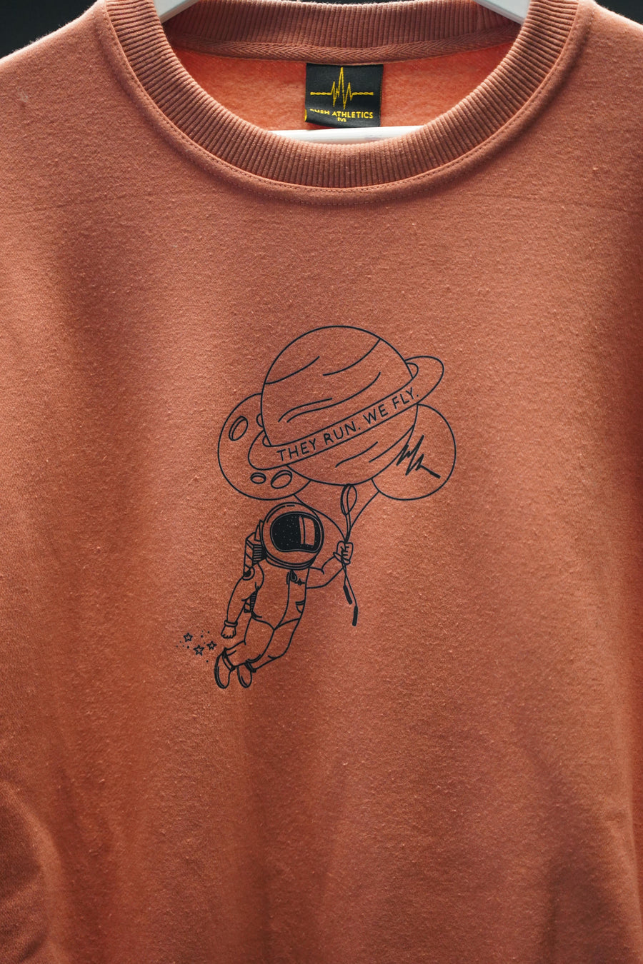 RA LIMITED EDIT003 | CORAL CREWNECK | SPACE DUDE; HIGH ON ROPE