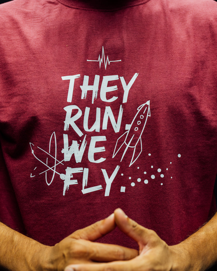 RA LIMITED EDIT001 | TAKE-OFF | TEE | BURGANDY