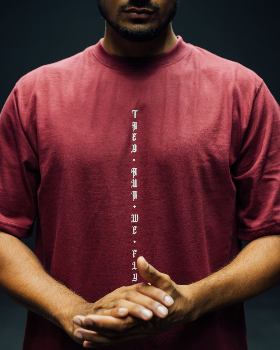 RA LIMITED EDIT001 | SYMBOLIC | TEE | BURGANDY