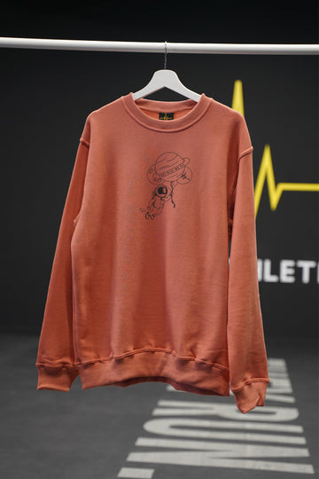 RA LIMITED EDIT003 | CORAL CREWNECK | SPACE DUDE; HIGH ON ROPE