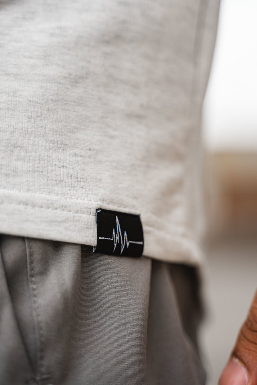 PHANTOM ZIP HOODIE - LIGHT GREY