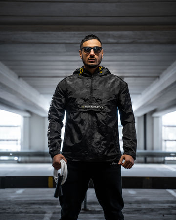 TACTICAL WINDBREAKER | STEALTH BLACK CAMO