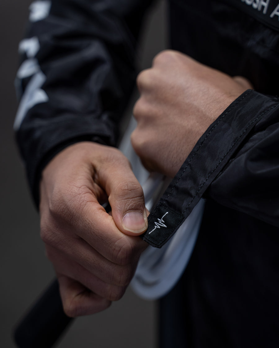 TACTICAL WINDBREAKER | STEALTH BLACK CAMO