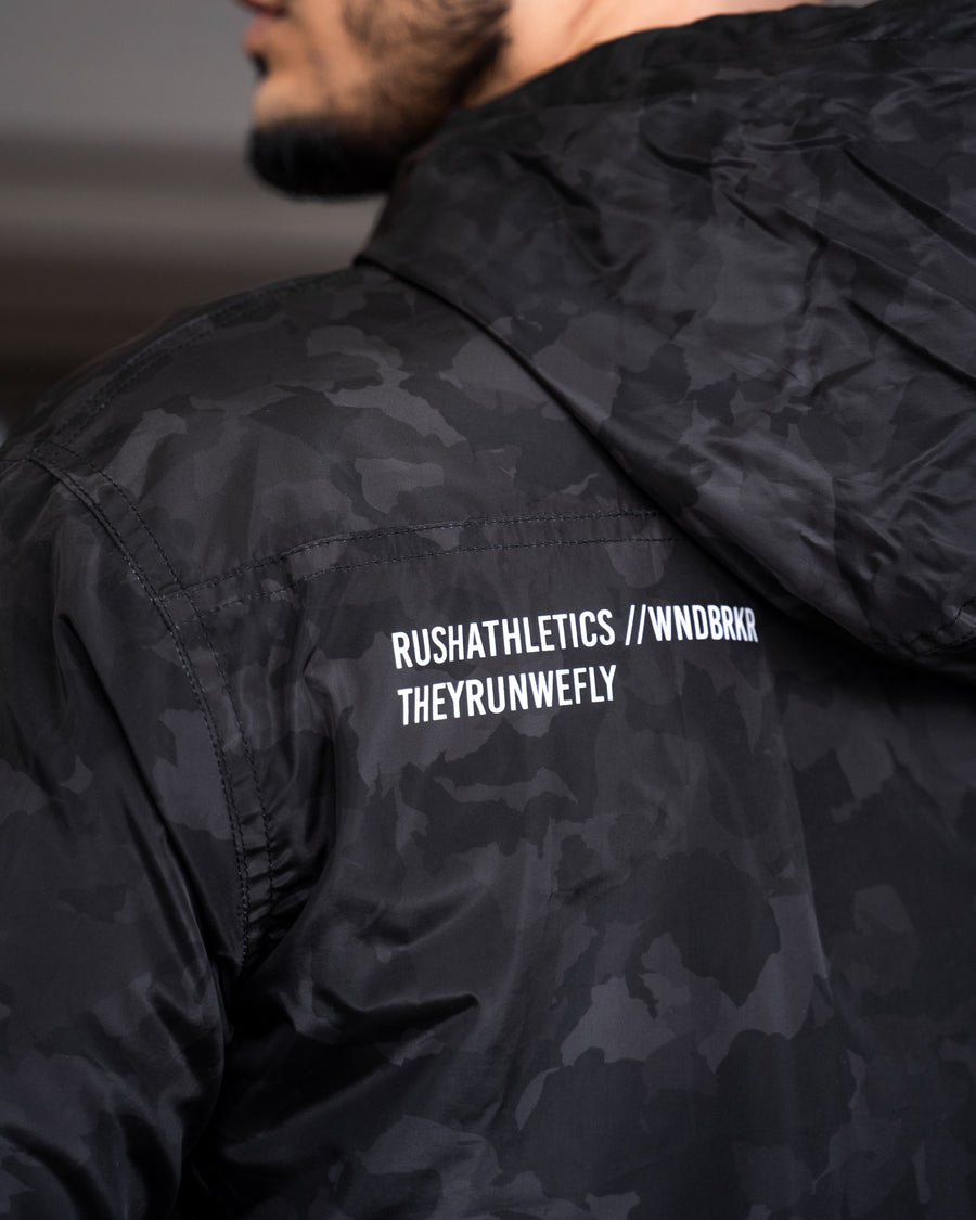 TACTICAL WINDBREAKER | STEALTH BLACK CAMO